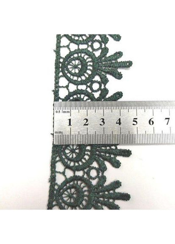 Мереживо макраме 5 см (20 м) колір-зелений (26-H1931-14) Plus-plus (354798332)