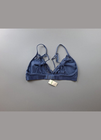 Синий бралетт бюстгальтер aerie American Eagle без косточек полиамид, атлас, кружево, эластан