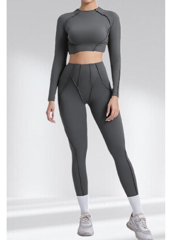 Костюм для фітнесу жіночий лосини та топ з моделюючими швами LILAFIT (353834673)