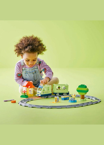 Конструктор DUPLO Town Інтерактивний пригодницький потяг 57 деталей (10427) Lego (339783969)