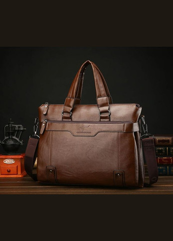 Мужская сумка для документов мужской деловой портфель женский светло-коричневый Eton (322284092)