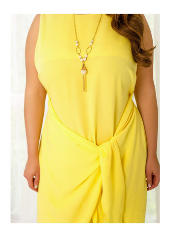 Желтое платье Minova однотонное