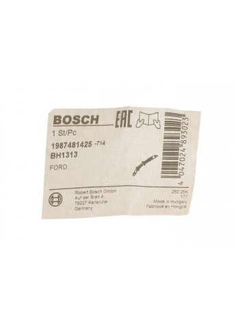 Шланг гальмівний (передній) Ford Mondeo/S-Max/Volvo S60/V60/V70 /XC70 1.6-4.4 06- (L=392mm) 1 987 481 425 UA63 Bosch (366288446)