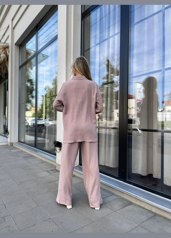 Жіночий брючний трійка кремовий No Brand костюм (322301245)