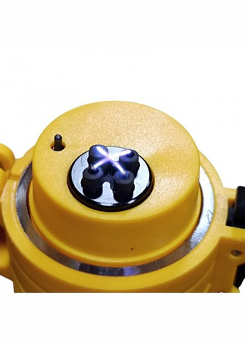 Електроімпульсна запальничка D66 дугова usb запальничка з ліхтариком Жовта No Brand (323486190)