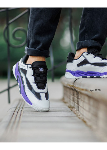 Цветные кроссовки adidas niteball 2 white purpur No Brand