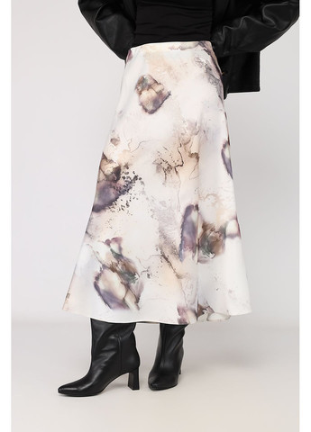 Спідниця трапеція жіноча колір молочний ЦБ-00285482 Yuki (362895793)