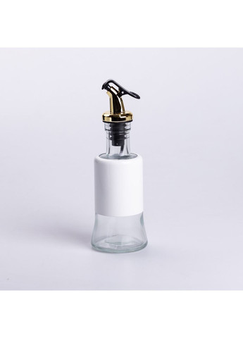 Набор для специй на подставке с бутылками для масла и уксуса 8 предметов Белый Yiwu (360454988)