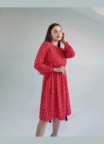 Красное повседневный платье женское hc (h001-8217-102) No Brand