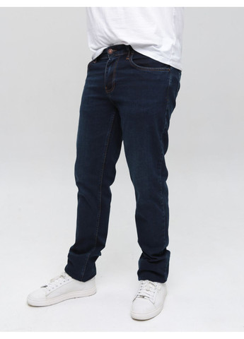 Темно-синие демисезонные прямые джинсы мужские темно-синие прямые на рост 195-200 38 длинна Пряма FRANCO BENUSSI