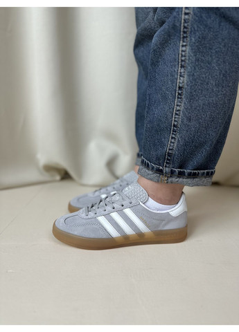 КРОСІВКИ ЖІНОЧІ ADIDAS GAZELLE GREY WHITE GUM АДІДАС ГАЗЕЛЬ No Brand сірі демісезони (367175749)