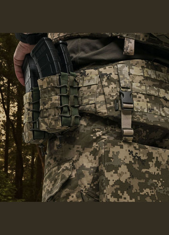 Двойной подсумок под магазины АК/АR (тканевый). Пиксель (мм-14) Ukrarmor (333722007)