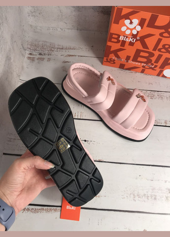 Розовые повседневные, коктейльные, вечерние сандалии босоножки детские для девочки bi&ki розовый (565) Biki на липучке