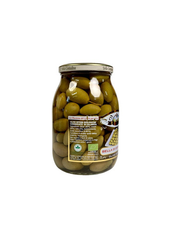 Оливки зелені великі цілі у розсолі e bella di cerignola olive extra BIO, 1062 мл Bella Contadina (369144638)
