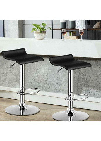 Комплект барних стільців Forse екошкіра з підставкою для ніг Costway (367054875)