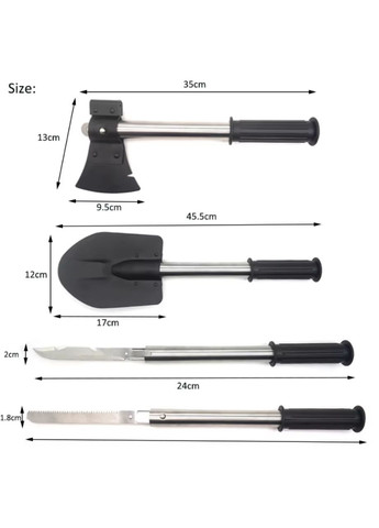 Лопата туристична 5в1 No Brand MA-04 (305568962)