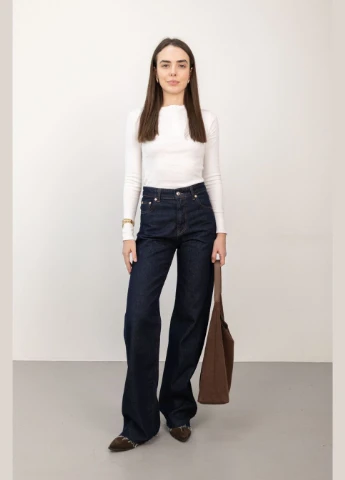 ДЖИНСЫ ТЕМНО-СИНИЙ WIDE LEG WL 533 Twice - (313649727)