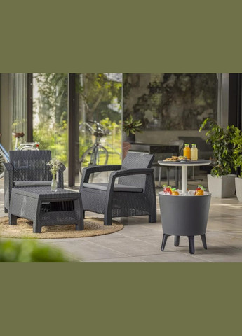 Стол-трансформер Cool Bar, графит Keter (329407688)