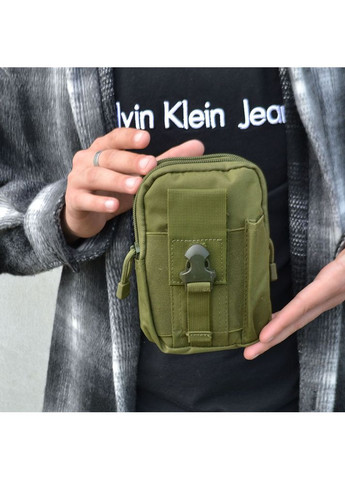 Тактична сумка - сумка для телефону, система MOLLE органайзер тактичний з кордури. QC-523 Колір: хакі No Brand (366238770)