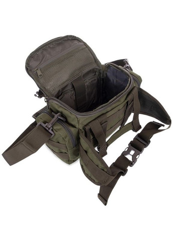 Итого тактический (нейлон, оксфорд 900D, раствор 30x10x22см, 6л, оливковый) (TY-09_Оливковый) SILVER KNIGHT (361439372)