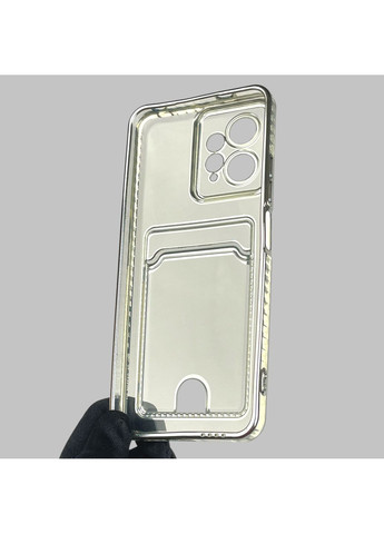 Чехол для Redmi Note 12 4G с серебряной окантовкой с карманом для карт на сяоми редми нот 12 серебряный Xiaomi (366020634)