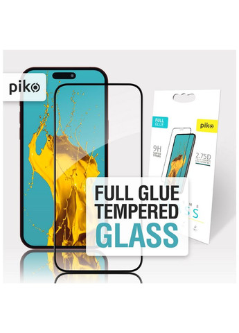 Скло захисне (m319750) Piko Full Glue Apple iPhone 15 Pro (367071964)