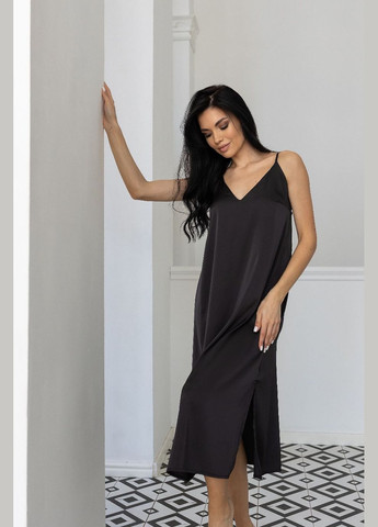 Графитовый демисезонный комплект длинный женский с халатом кимоно кг199н графит+принт MiaNaGreen