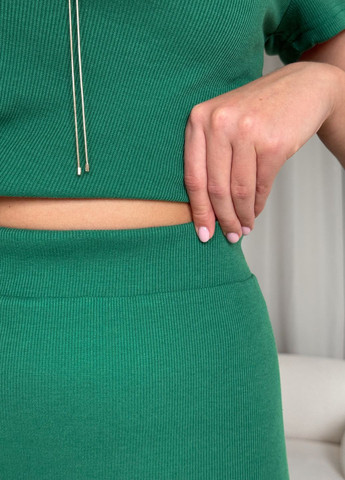 Спідниця в рубчик з боковим розрізом пояс на резинке Merlini Арта (323450725)