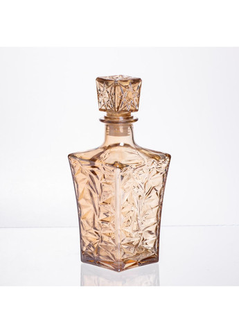 Набір для напоїв графин та 6 склянок для напоїв із товстого скла коричневий 64486-25 Yiwu (371480228)