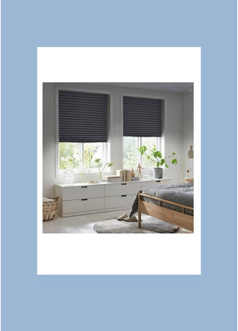 Жалюзи-плиссе Blackout темно-серый 190*100 см IKEA (360728633)