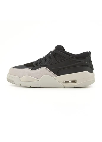Черные демисезонные кроссовки мужские nike air jordan 4 rm black light bone найк аир джордан черные No Brand