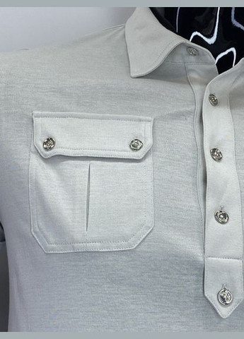Светло-серая футболка-футболка поло для мужчин Ralph Lauren однотонная