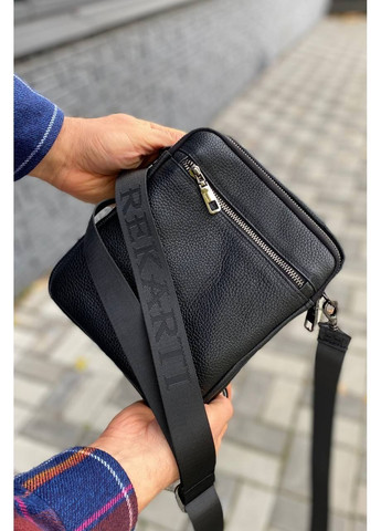 Чоловіча шкіряна сумка Manway Compact Black No Brand (368390034)