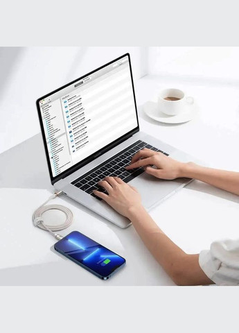 Кабель Crystal Shine Series Fast Charging Data Cable Type-C to iP 20W 1.2m Pink Baseus (346493887)