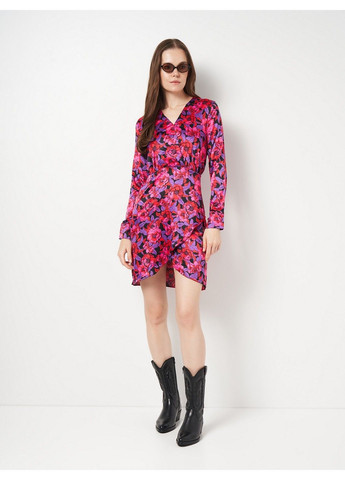 Черное кэжуал платье Esmara с цветочным принтом