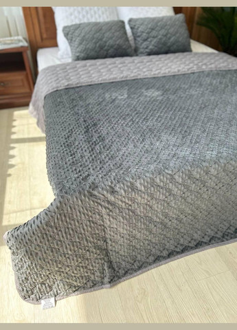 Міцне покривало подушка 220х240 Графіт (П4К-Мpled+poduska002-01) No Brand (306633211)