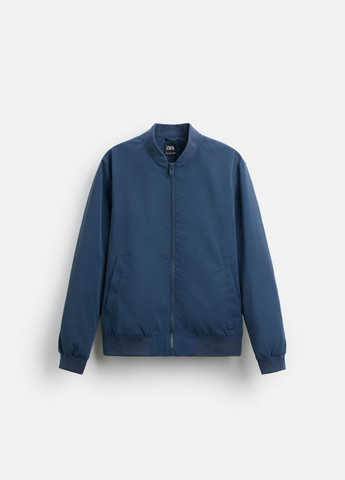 Синяя демисезонная куртка Zara бомбер легкий 4302/400 Navy