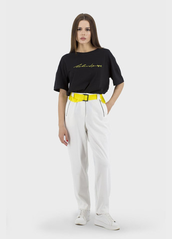 Жіноча чорна оверсайз футболка зі спортивним стилем і малюнками (, ), 44942 Nika - (329727364)