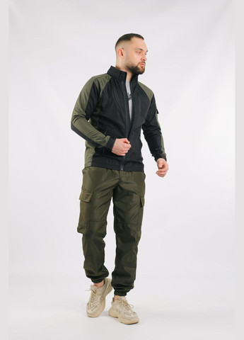 Оливковий (хакі) демісезонний чоловічий костюм No Brand