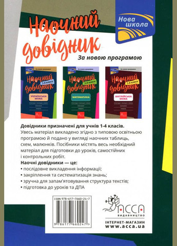 Наглядный справочник. 1-4 класса. Математика АССА (316083342)