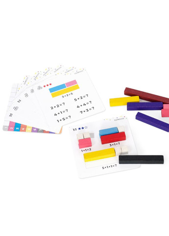 Учебный набор "Палочки для счета Кюизенера" 900385, 56 деталей Igroteco (365640112)