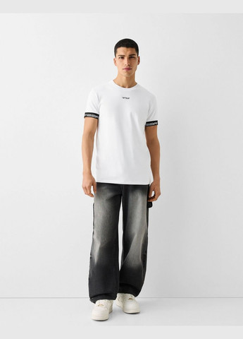 Біла футболка Bershka 2859/538 WHITE