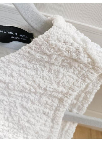 Білий поплінова сукня-балон Zara