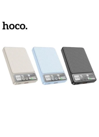 Універсальна мобільна батарея Q18 Tourer 22.5W fully compatible with magnetic fast charging 10000mAh чорний Hoco (388767034)