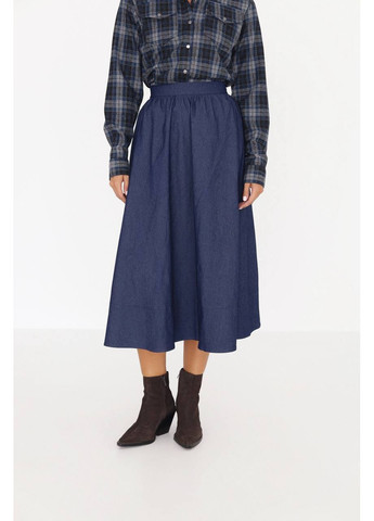 Джинсова спідниця міді А-силуету MonCher (363849316)