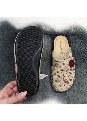 Тапочки домашні жіночі фетрові на широку ногу Inblu (311216631)