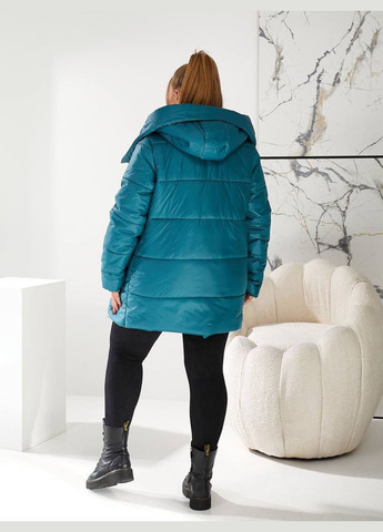 Изумрудная зимняя куртка стеганая куртка-одеяло Garna