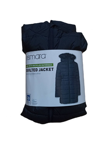 Чорна демісезонна зимова куртка водовідштовхувальна та вітрозахисна для жінки 395816 чорний Esmara