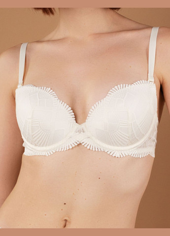 Айворий бюстгальтер slz25901076 айворі Brabrabra з кісточками