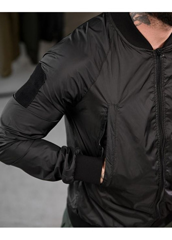 Тактична чоловіча демісезонна вітрівка чорна No Brand (362419402)